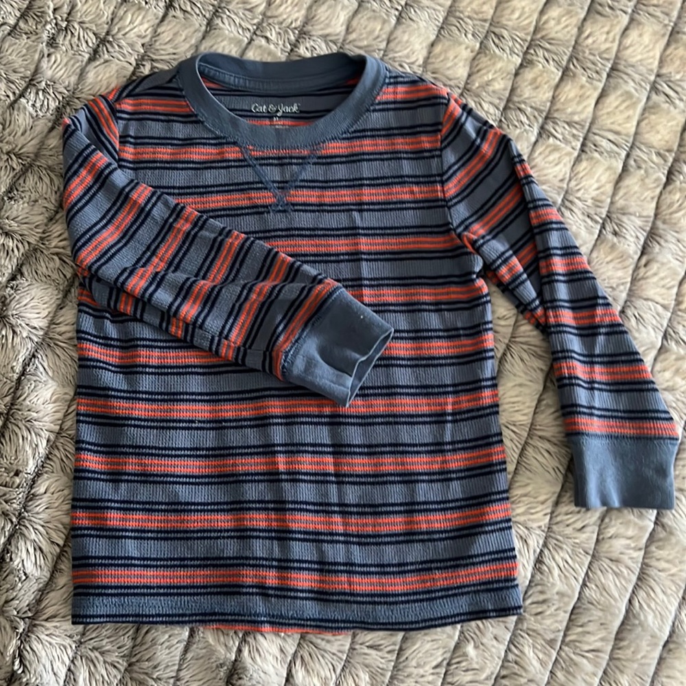 Boys striped long sleeved shirt